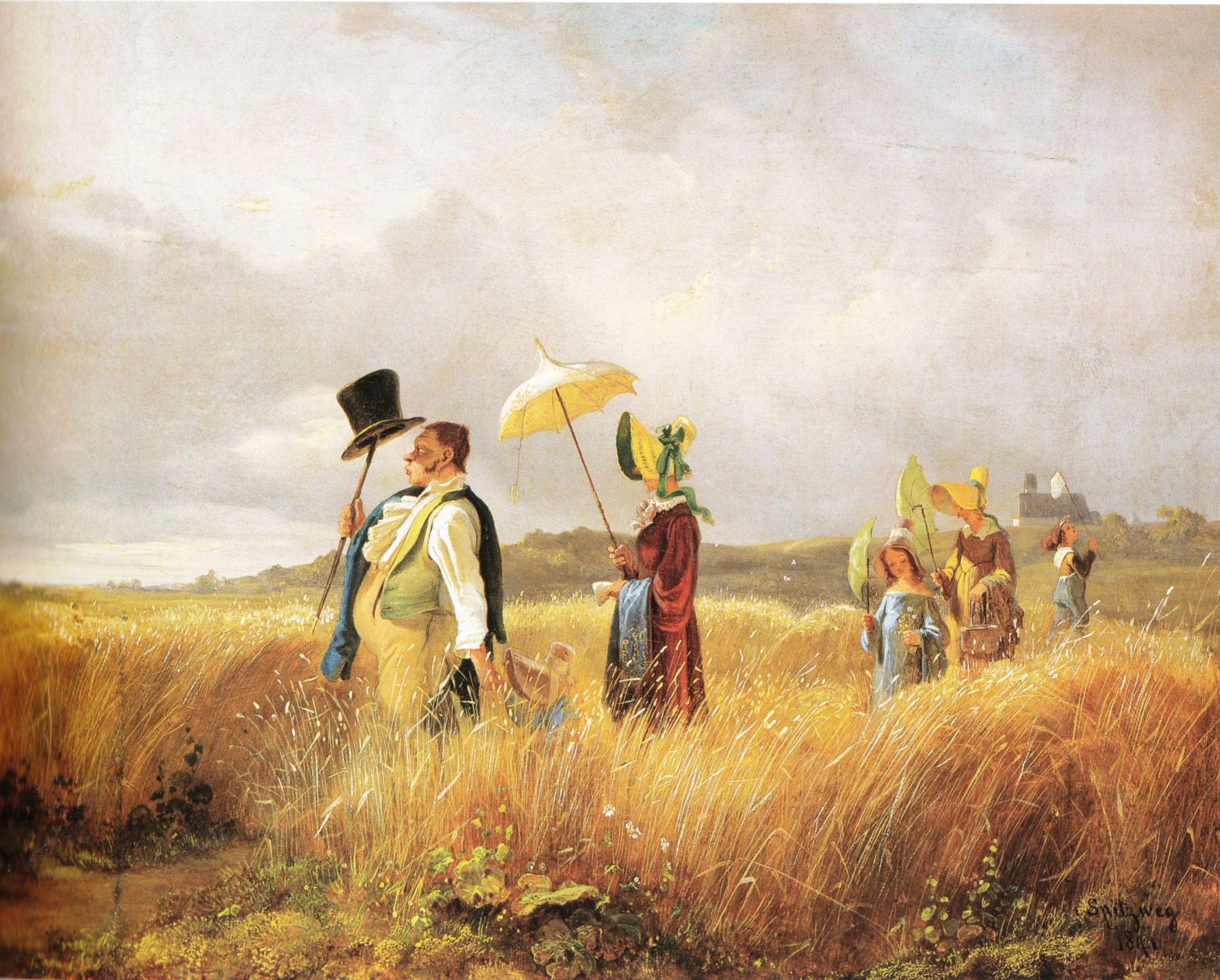 Карл Шпицвег «Воскресная прогулка» (1841)