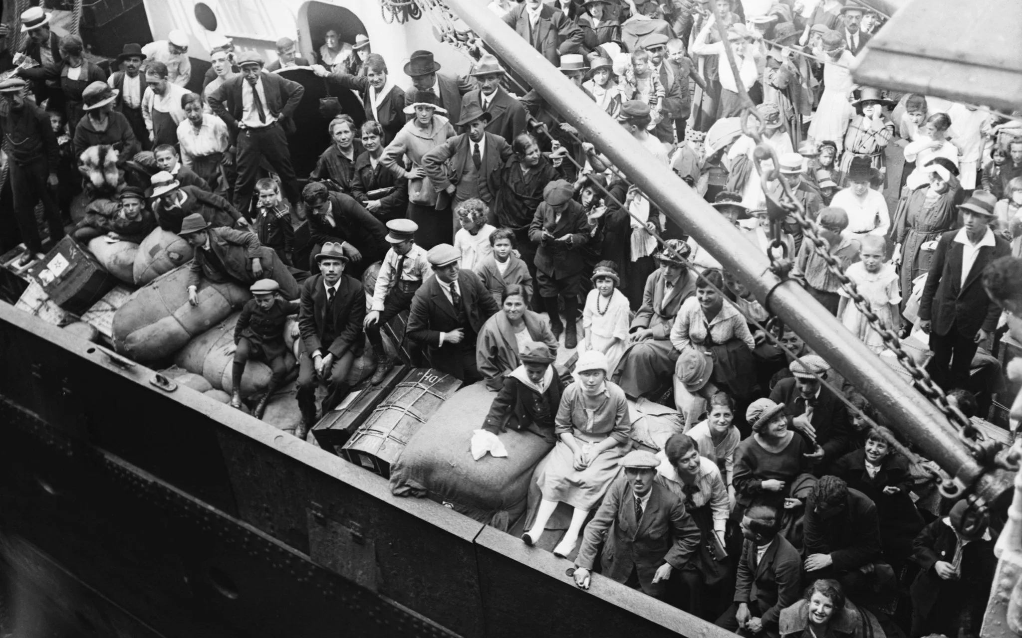 September 1920, Immigrants on Deck of the Kroonland